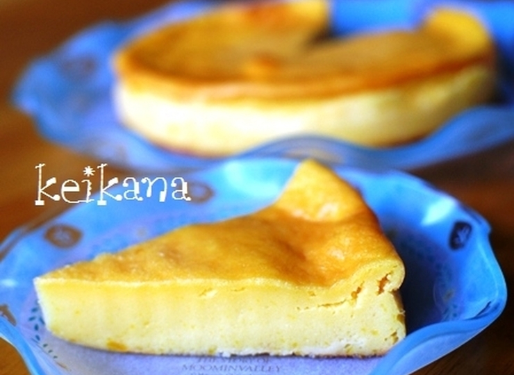 ホットケーキミックスで 濃厚かぼちゃプリンケーキ