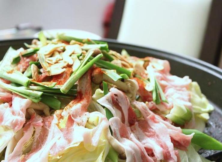 ホットプレートで 鉄板鍋