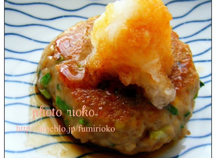 和風ねぎとろハンバーグ