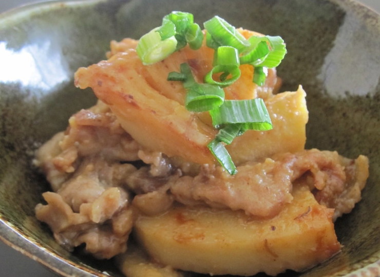 筍と豚肉の味噌バター炒め
