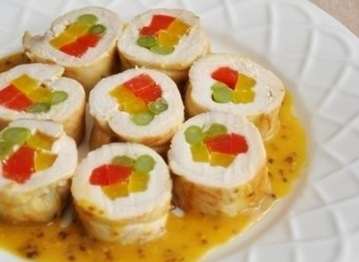 チキンロール マスタードソース