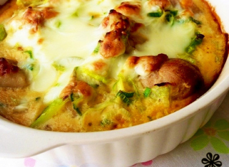 ねぎ味噌ソースで 和風豆腐グラタン