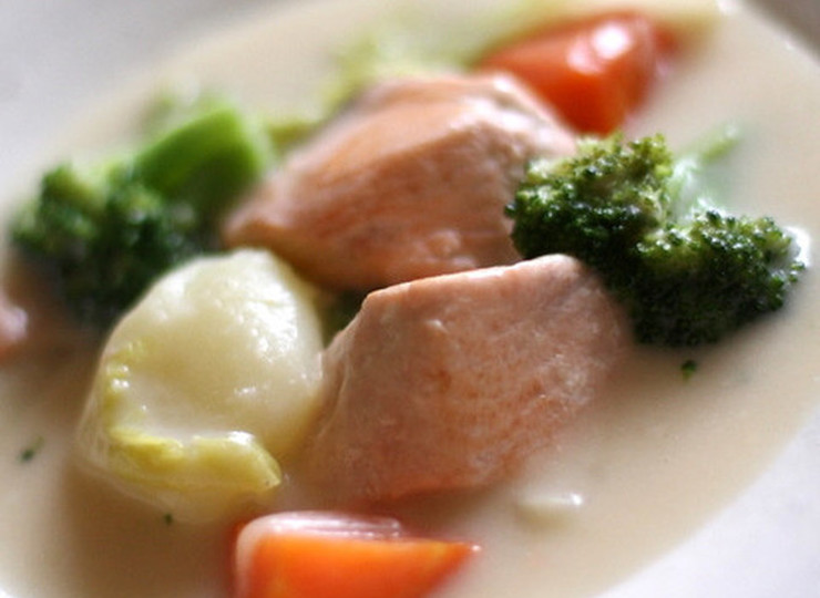 鮭のクリームシチュー