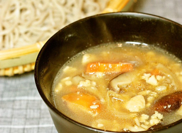 きのこたっぷり つけ汁そば