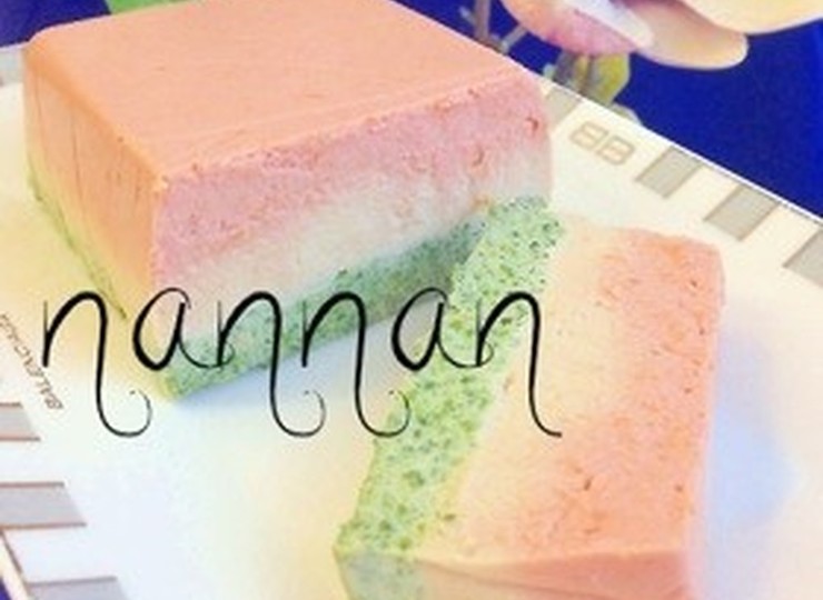 豆腐の３色テリーヌ