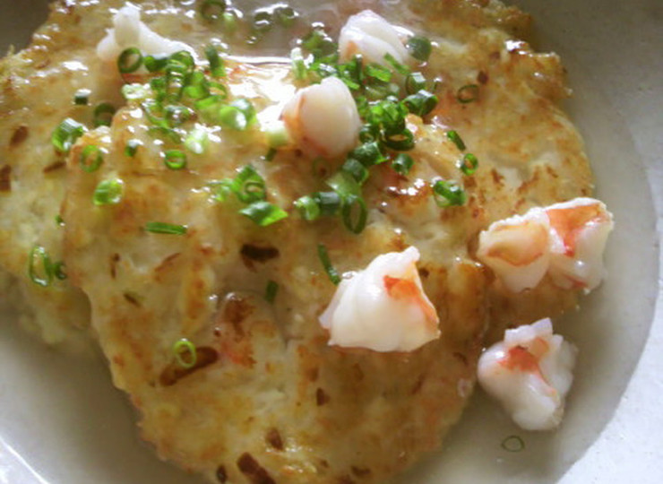 大和芋と豆腐のふわふわ焼き