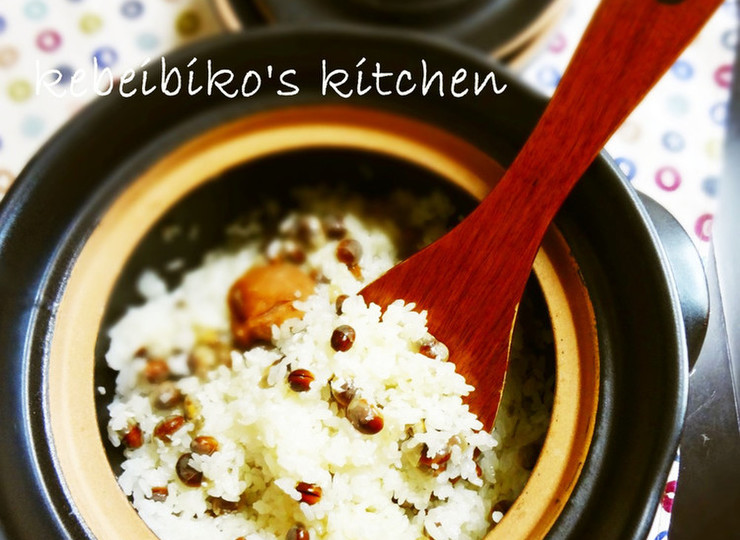 煎り大豆の香ばしい炊込みご飯