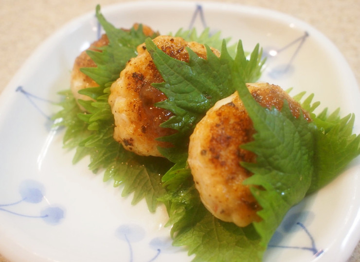 サッパリ梅ジュレ つくねのしそ巻き