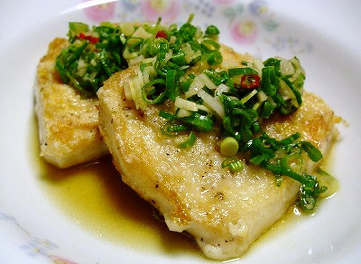 さわらの香味付け