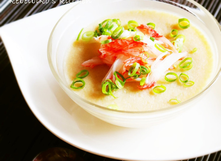 ふわとろ冷製豆乳茶碗蒸し