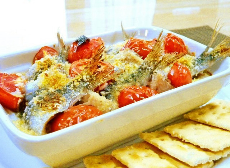 いわしのオニオン包み焼き