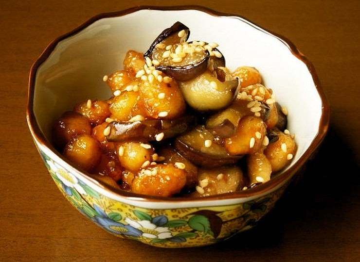 大豆となすの簡単 常備菜