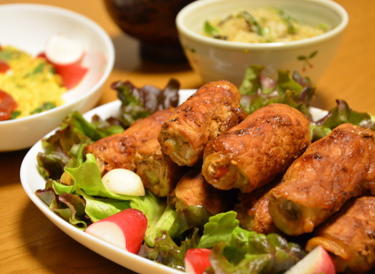 ジューシー ネギの豚肉巻き