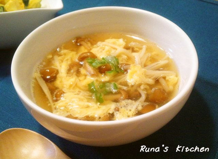 なめこと玉子のとろふわスープ