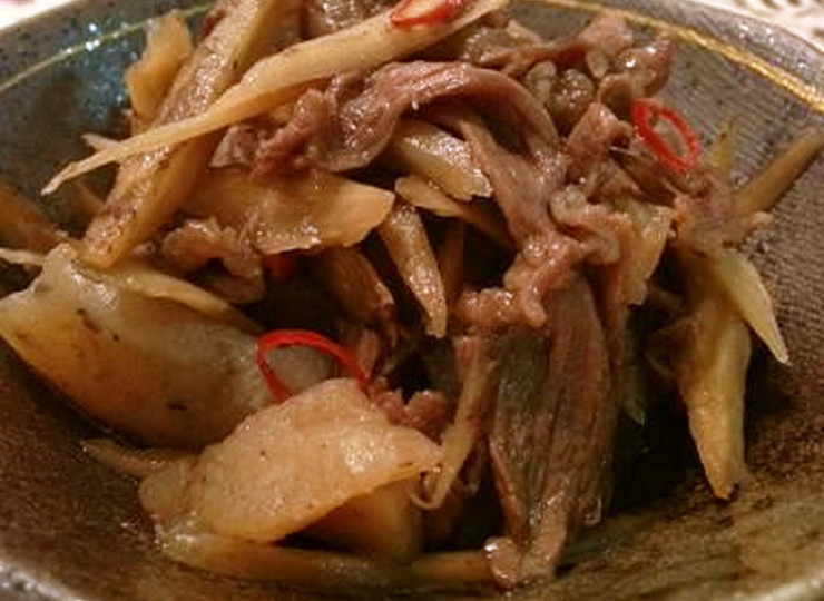 こんにゃく入り 牛肉ごぼうのしぐれ煮風