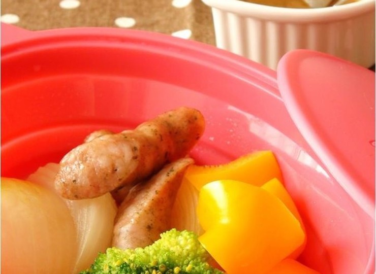 レンチンでスピード温野菜