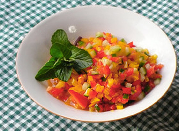 パプリカの即席サルサ