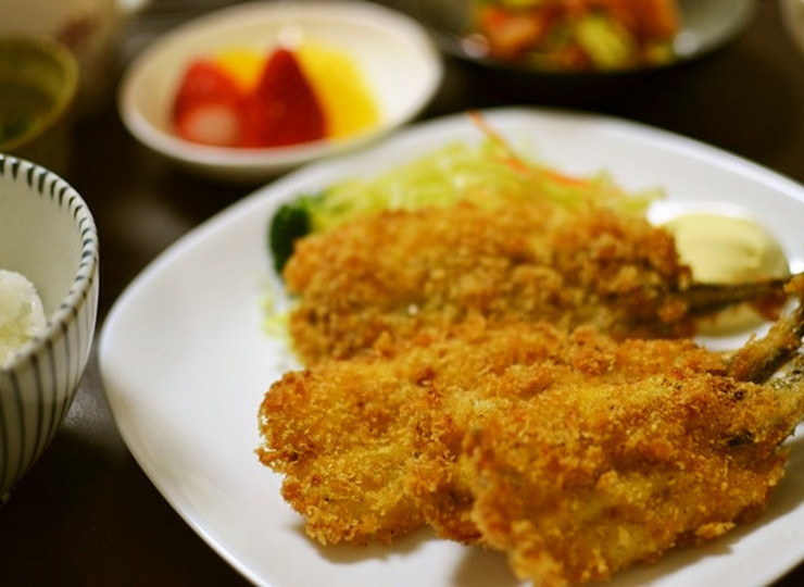 さよりのガーリックフライ