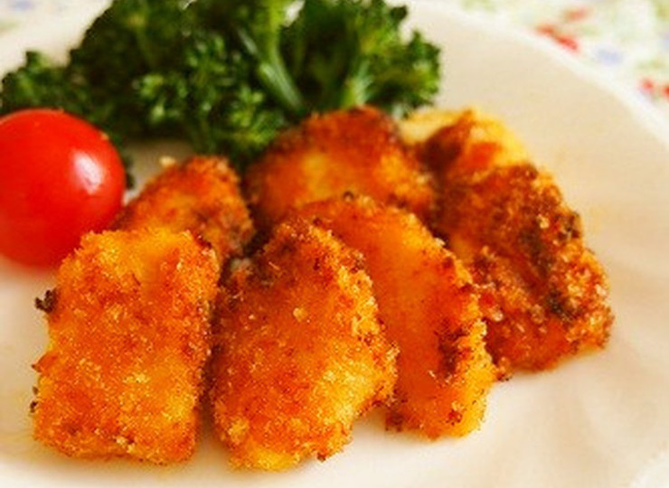 かじきのカレーパン粉焼き