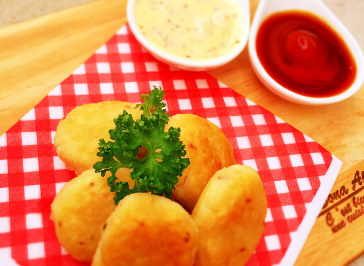 もっちり おからと豆腐のチキンナゲット風