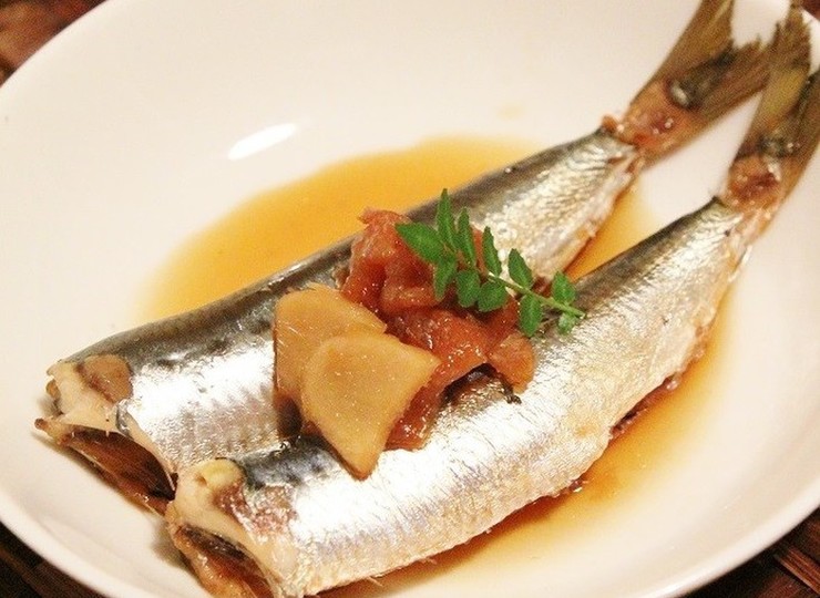 骨まで柔らか 鰯の梅生姜煮