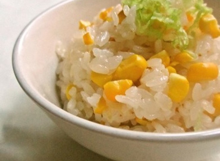 とうもろこしの炊き込みご飯