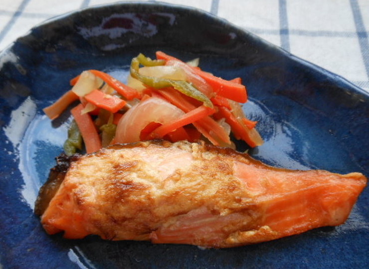 鮭の味噌マヨネーズ焼き