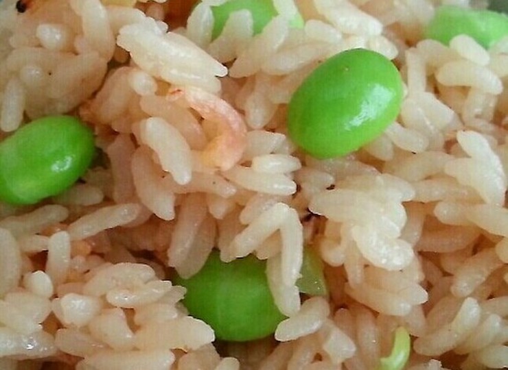 枝豆と干しえびの炊き込みごはん