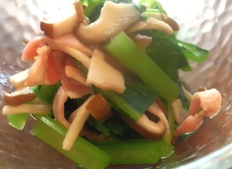 小松菜ときのこのサラダ