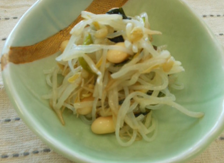 もやしとみつばの和え物