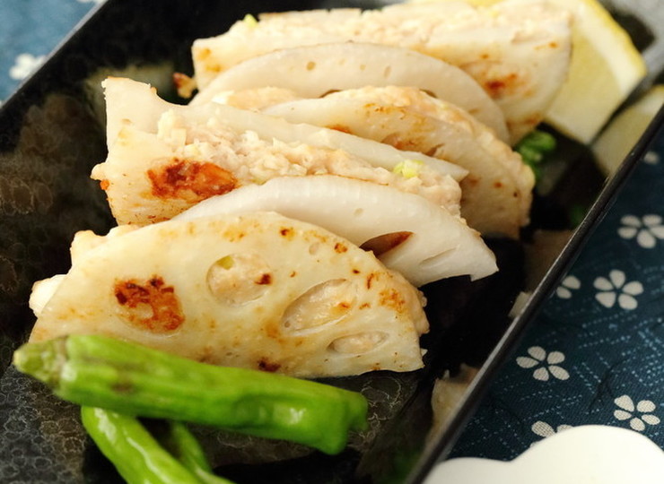 手軽にできる 蓮根のはさみ焼