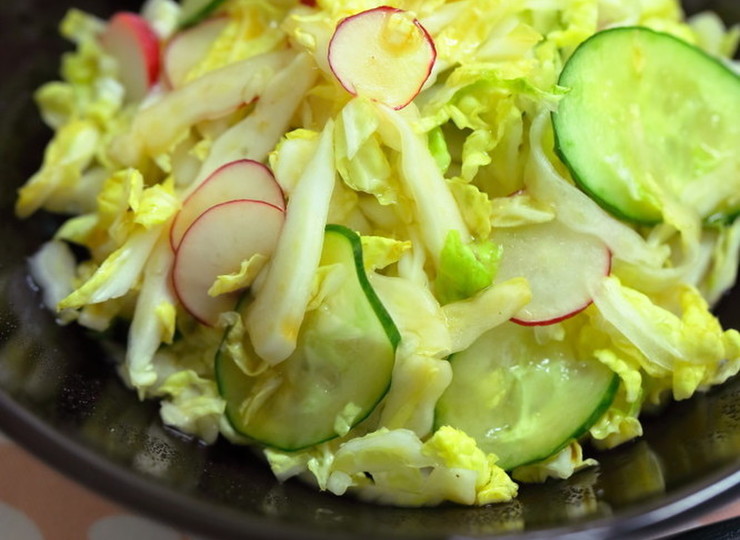 シャキシャキ食感を楽しもう 白菜サラダ