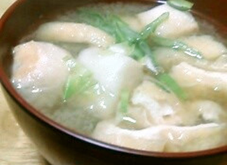 麩と油揚げの味噌汁