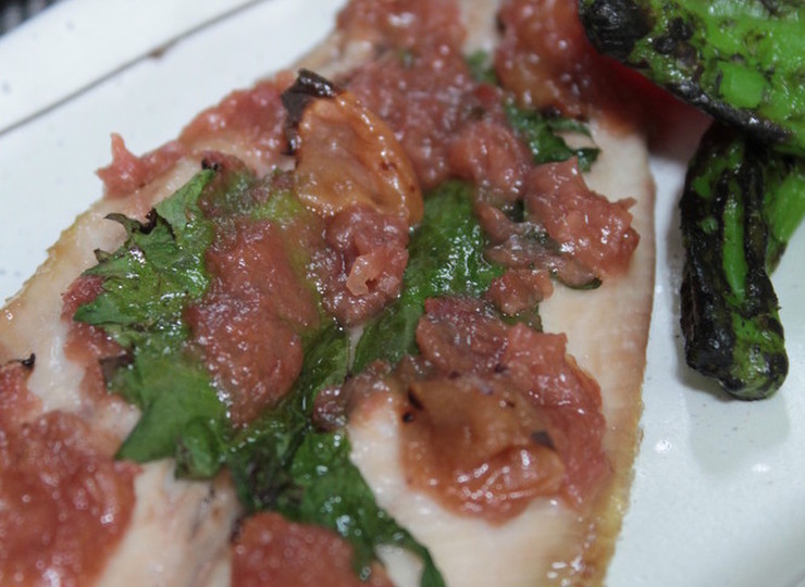 イワシの梅しそ焼き