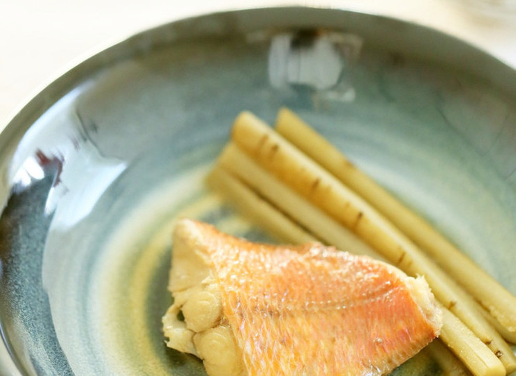 金目鯛の煮付け ごぼう添え