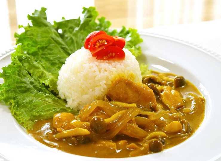 鶏ささみ肉の和風カレーライス