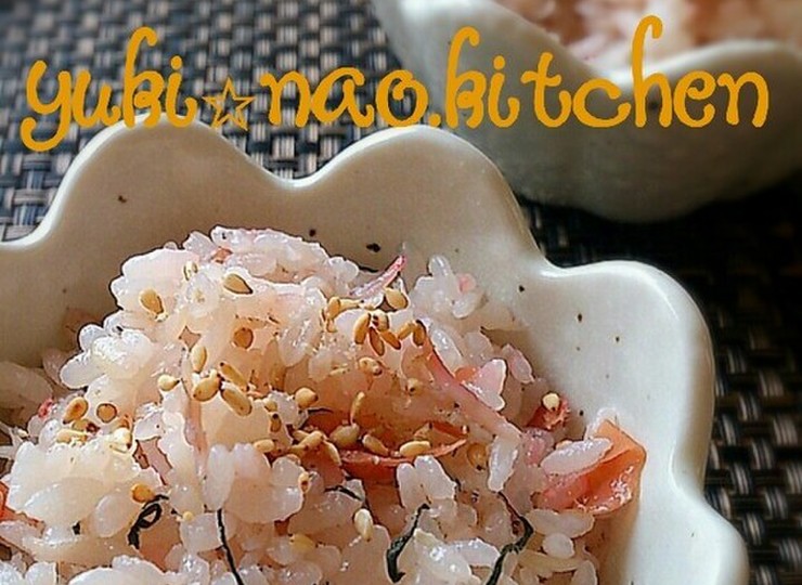 梅とじゃこの炊き込み御飯