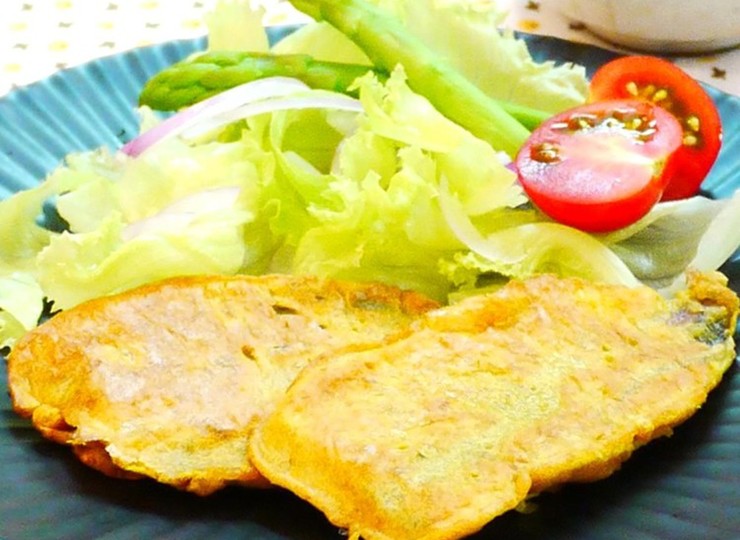 子供も大好き アジのピカタ