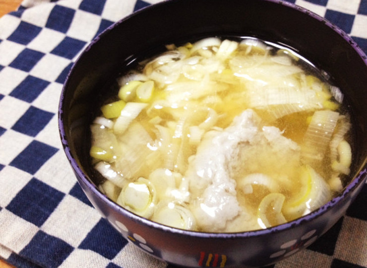 すり身の美味しいお味噌汁 たっぷりお葱で