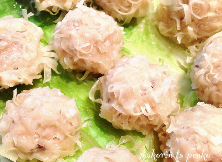 レンジで簡単 ふわふわシュウマイ