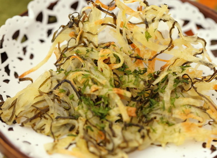 カリっとホクホク❢じゃが昆布焼き