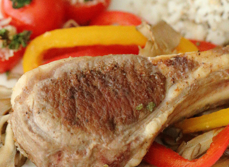 ラムチョップソテー✭もりっと付け合せと