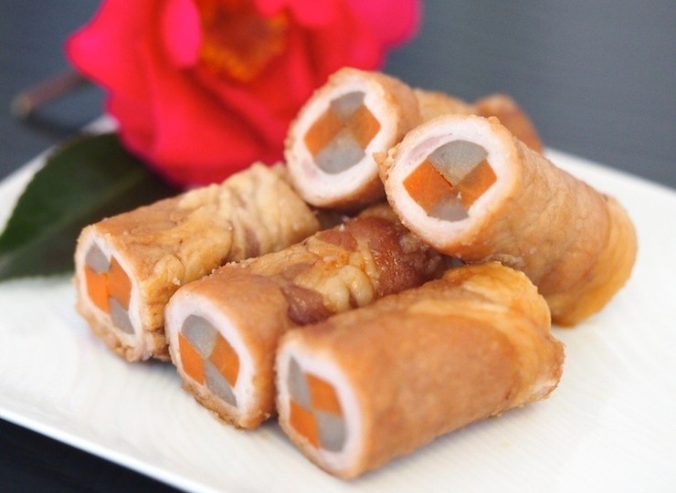 豚肉で作る八幡巻き