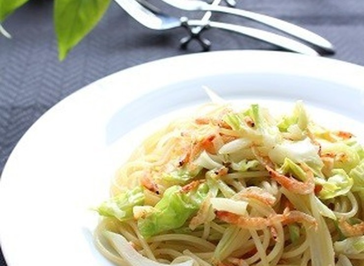 春キャベツと桜えびのスパゲティ