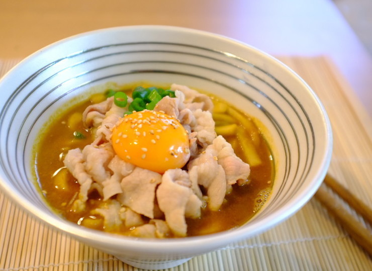 豚しゃぶカレーうどん