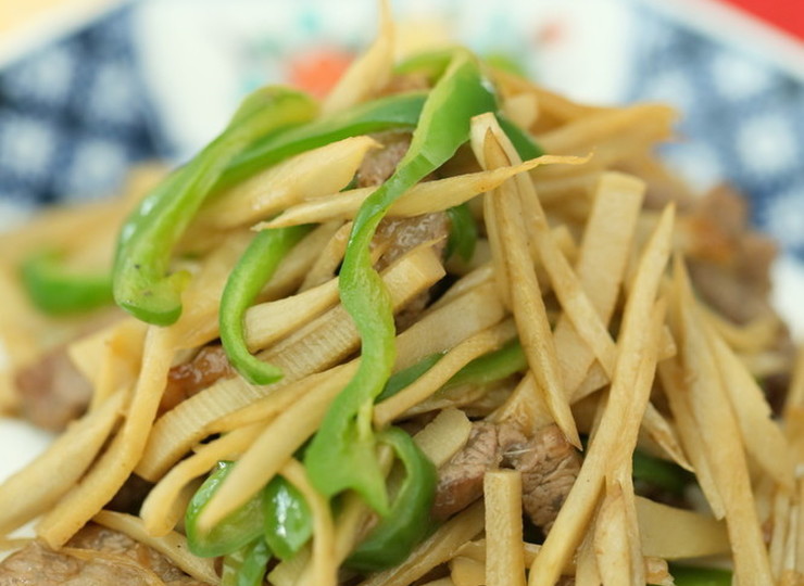 たっぷりごぼう入り手作り味付青椒肉絲