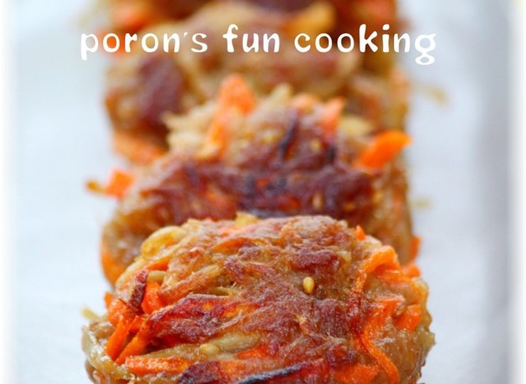 きんぴら風味の豚肉ハンバーグ