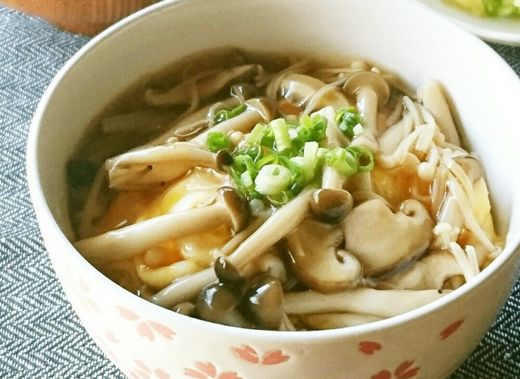 ランチにも 卵１個のきのこあんかけ丼