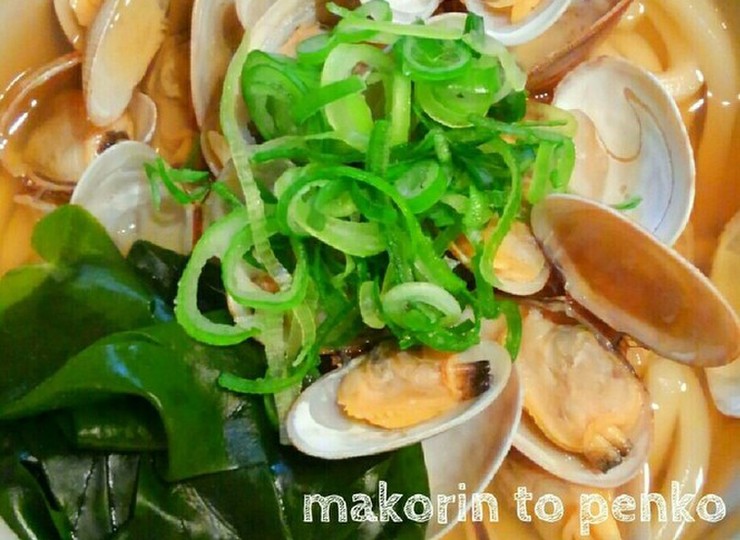 うま味たっぷり あさりうどん