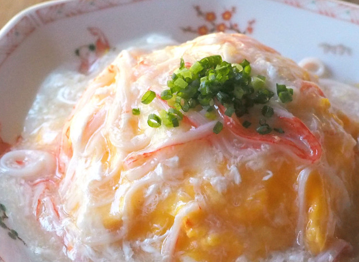 ふわふわ塩あんかけの天津飯